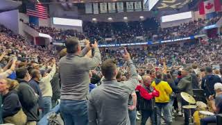 UConn fans storm the court after Huskies beat Villanova [upl. by Ganny536]