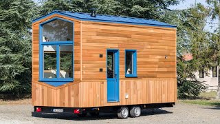 Amazing Beautiful Two Tiny House On Wheels By Baluchon  Living Design Tiny House [upl. by Ereynihc]