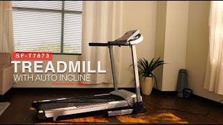 Sunny Health amp Fitness SFT7873 Treadmill with Auto Incline [upl. by Francie]