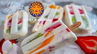 Paletas de Fruta con Crema [upl. by Gney816]