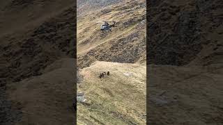 Super Puma Extraction Grenadiers Lifted by Cable at Axalp [upl. by Bricker]