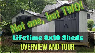 Lifetime Shed 8 x 10 Overview and Tour Not just one but TWO Sheds [upl. by Fradin]