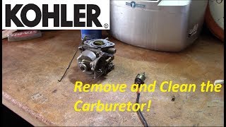 Kohler CV Series VTwin Carb Removal and Cleaning [upl. by Isolt]