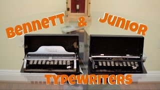 Rare 1910 Bennett and 1907 Junior Typewriter [upl. by Catherin]