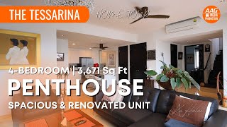 THE TESSARINA 4Bedroom 3670 Sqft  FREEHOLD 3LEVEL PENTHOUSE  Singapore Condo Property Home Tour [upl. by Niliac]