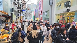 Seoul KOREA  Myeongdong Shopping Street 2024 [upl. by Oderf]