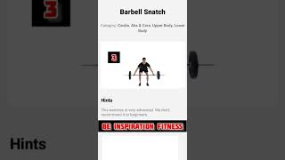 Barbell Snatch abs amp core Upper body Lower body 3 shorts dance [upl. by Eiryt]