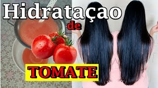 💖HIDRATAÇÃO DE TOMATE FAZ CRESCER CABELOS E REDUZ A QUEDA CAPILAR✔ [upl. by Finnigan]