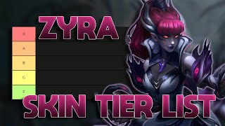 TIER LIST DAS SKINS DA ZYRA MUITA PLANTA [upl. by Bendite636]