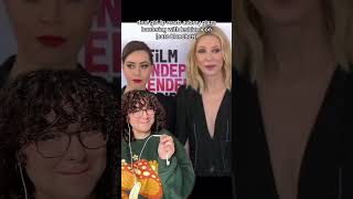 cast them together NOW aubreyplaza cateblanchett lipreading lipreadinggirl puertorico [upl. by Ettenajna]