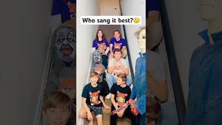 Who sang it BEST 🎃🎤 sharpefamilysingers shorts halloween [upl. by Anirbac]