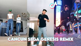 Cancun Sega Genesis Remix TikTok Dance Challenge Compilation [upl. by Chatwin]