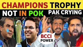 PAK MEDIA CRYING ON INDIA AFTER CHAMPIONS TROPHY EVENT CANCEL BCCI VS PCB PUBLIC REACTION REAL TV [upl. by Hardi]