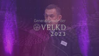 Generalsynode 2023 Grußwort und Gespräch – Pfarrer Oleksandr Gross Odessa [upl. by Gollin]