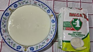 Maize Meal Porridge Recipe  Healthy Breakfast Porridge Instant MAIZE Meal Porridge [upl. by Drahnreb]