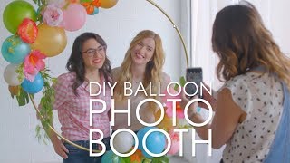 Make a DIY Balloon Photo Booth Prop  HGTV Happy  HGTV [upl. by Stacey]