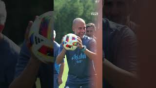 PEP GUARDIOLAs most INTENSE TRAINING GAME 😰 shorts [upl. by Resiak]