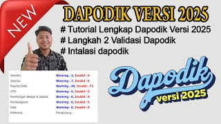 Langkahlangkah Instal Dapodik 2025  Tutorial Lengkap [upl. by Ardnosak672]