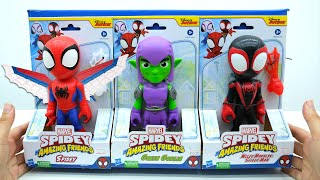 Unboxing Spiderman Toy Collection  ASMR Review Spidey and His Amazing Friends [upl. by Neeroc209]