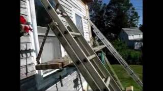 Dads adjustable scaffolding and ladder hangers [upl. by Christiano]