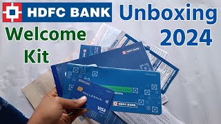 HDFC Bank Welcome Kit Unboxing 2024  HDFC Bank ATM Card Unboxing 2024  Welcome Kit Unboxing [upl. by Joby41]