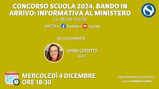 Concorso scuola 2024 bando in arrivo informativa al Ministero Le ultime novità [upl. by Einahets]