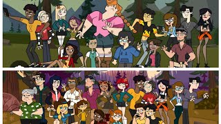 Total Drama Disventure Camp S1S2 Vs S3 All Stars All Characters [upl. by Corbett]