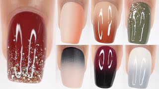 FALL NAIL DESIGNS  fall nail polish colors ombre nail art compilation [upl. by Rehpotsrhc]