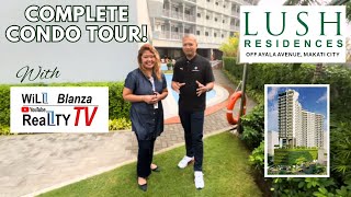 CONDO TOUR in MAKATI CBD  LUSH Residences with willblanzarealtytv [upl. by Tay]