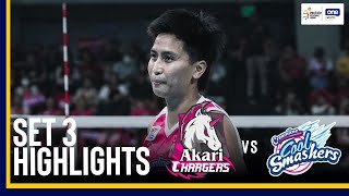 AKARI VS CREAMLINE  SET 3 FINALS GAME HIGHLIGHTS  2024 PVL REINFORCED CONFERENCE  SEPTEMBER 4 [upl. by Sexela24]