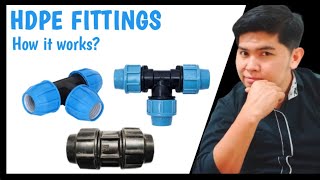 How to connect PE COUPLER fittings  Basic plumbing [upl. by Ecnerual]