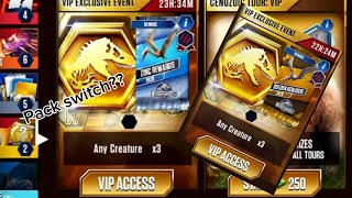 Why Did My Event Pack Switch Jurassic World The Game [upl. by Cavill]