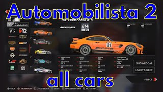 Automobilista 2 car list August 2022 AMS2 all cars [upl. by Lecia]