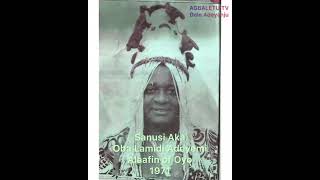 S Aka  Oba Lamidi Adeyemi Alaafin Oyo 1971 [upl. by Mixam]