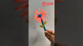 Easy Flower Craft from stick New Creative Craft flowers trending nature youtubeshorts [upl. by Anned976]