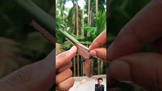 DIY Nib cross bamboo bambooart diy creative bamboogun viralvideo viralshorts viralshortvideo [upl. by Amias]