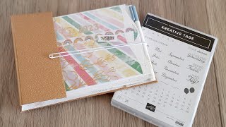 Fotokalender mit Ringbuch Mechanik Scrapbook Kalender basteln Wir machen was draus [upl. by Asilef]