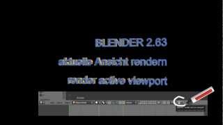 Blender  render active viewport  aktuelle Ansicht rendern [upl. by Arny132]