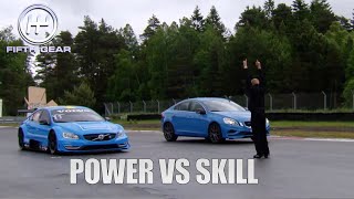 Volvo race car VS Volvo S60 polestar in Speed VS Skill  Fifth Gear [upl. by Jackelyn]