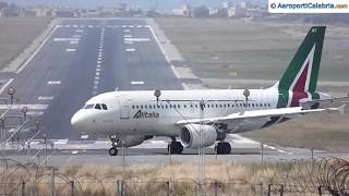 Aeroporto Reggio Calabria video atterraggio Alitalia del 23042019 [upl. by Lucina]