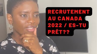 Nouvelle dates de recrutement au Québec 2022🇨🇦A NE PAS MANQUER🇨🇦  C’facile Canada [upl. by Holman]