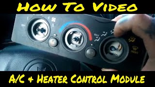 AC amp Heater Climate Control Module Removal And Replacement  Grand Am Edition  How to [upl. by Dacie]