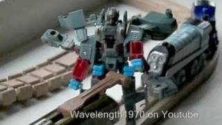 Thomas the Tank Engine  Diesel 10 and Spencer take on the Transformers  In Slow Motion [upl. by Silisav]