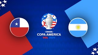 Chile vs Argentina  Copa America 2024  4K60Hz [upl. by Annavahs]