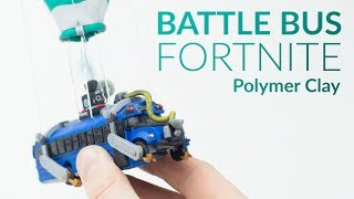 Battle Bus Fortnite Battle Royale – Polymer Clay Tutorial [upl. by Nakah]