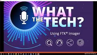 What The Tech Using FTK Imager [upl. by Wilfreda]