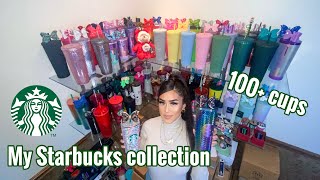 MY ENTIRE STARBUCKS CUP COLLECTION 2022  OVER 100 CUPS [upl. by Kirbie]