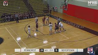 Boys Basketball  1232022  Boyertown vs Penncrest [upl. by Aseek]