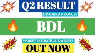 BDL Q2 RESULTS 2025  BHARAT DYNAMIC Q2 RESULTS TODAY  BDL LATEST NEWS TODAY [upl. by Ola]