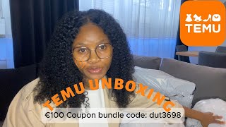 TEMU Unboxing Haul  Affordable Finds  How to Get €100 Coupon Bundle [upl. by Myke]